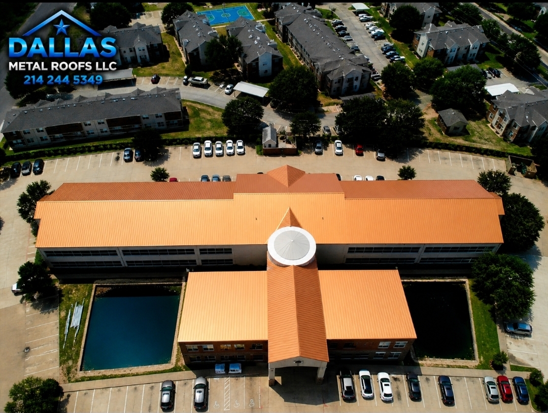 Weatherford commercial metal roofing project