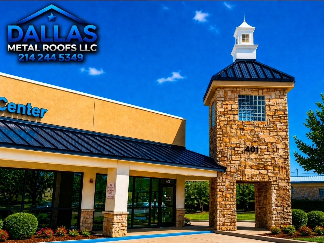 Large Weatherford commercial metal roofing system
