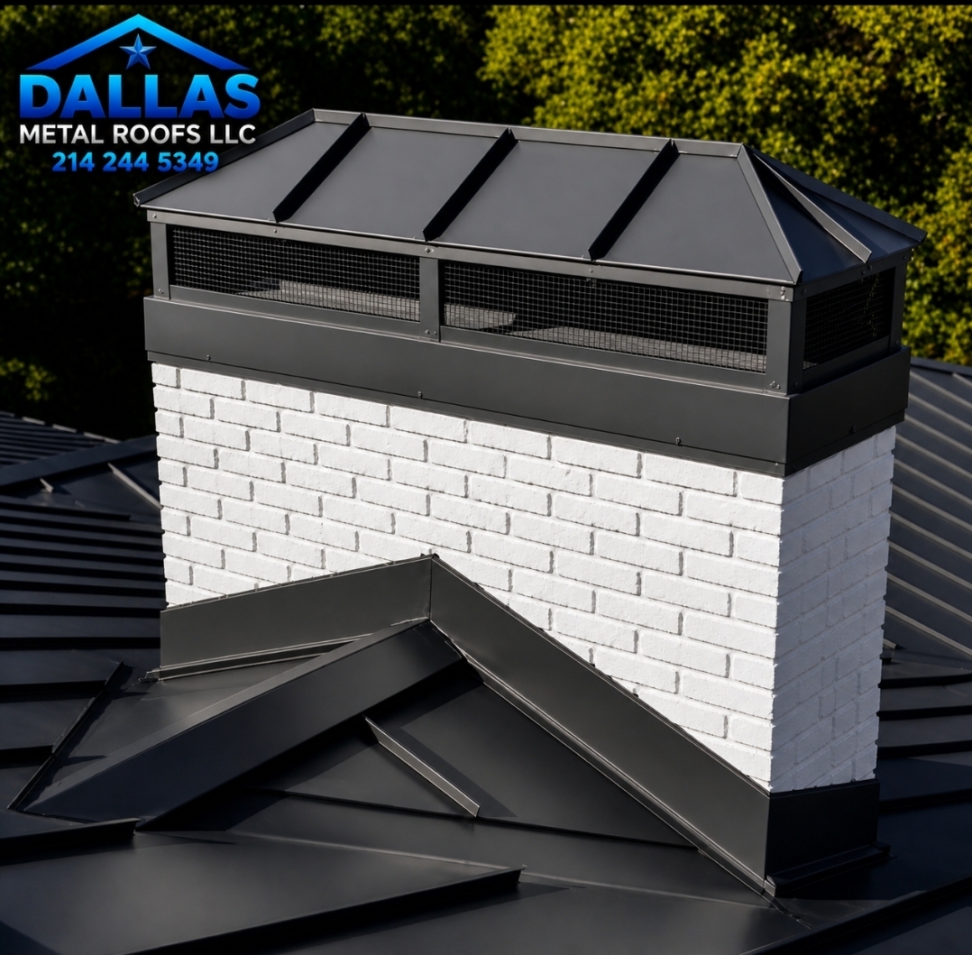 Weatherford custom chimney caps and crickets