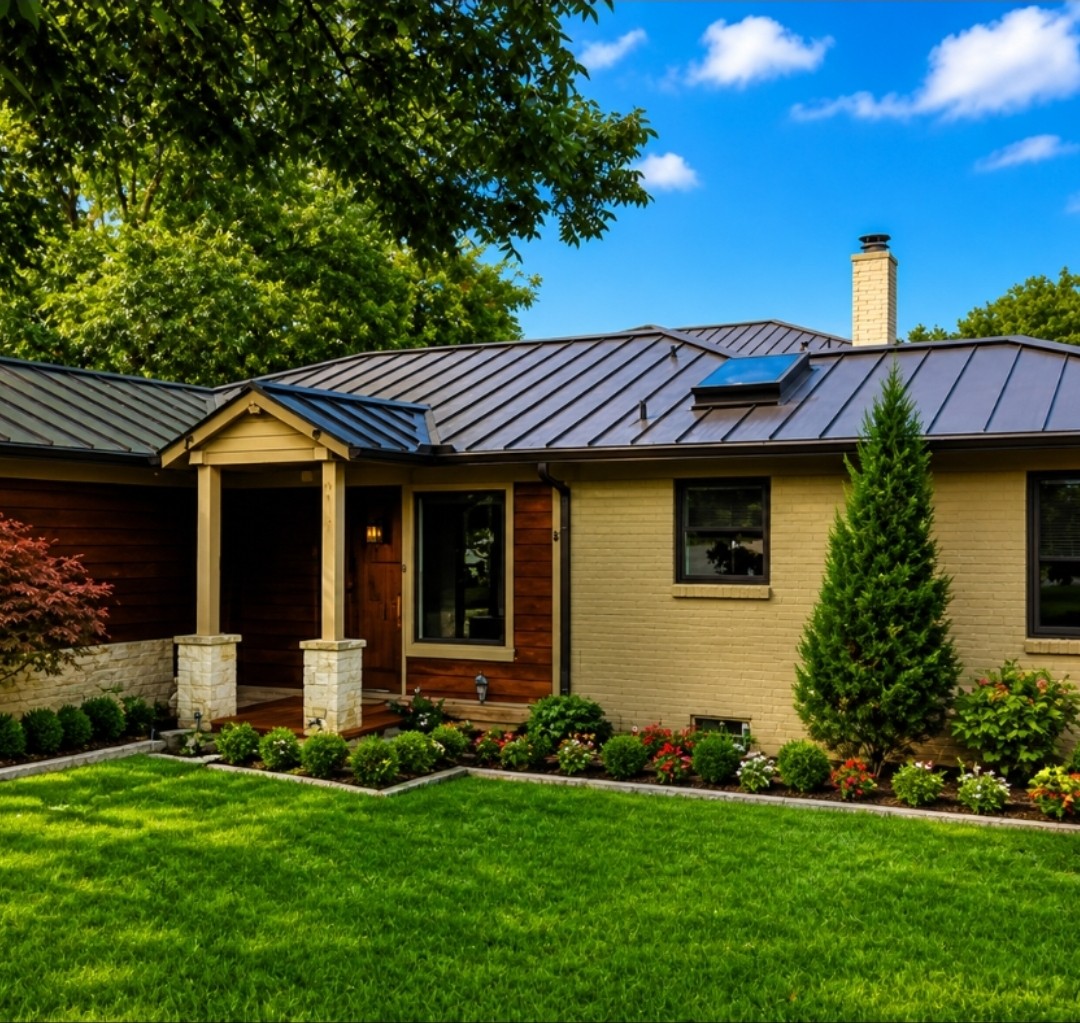 Premium metal roofing detail in Argyle Texas